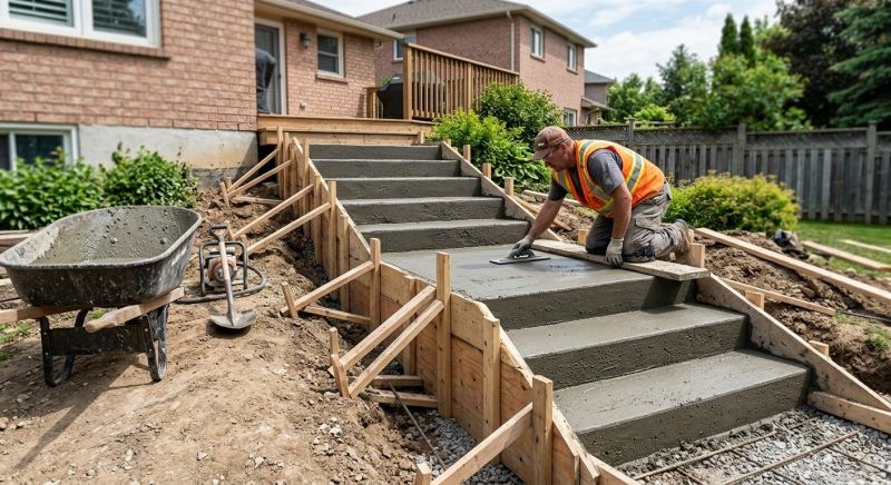 Steps Pouring in Sacramento, CA