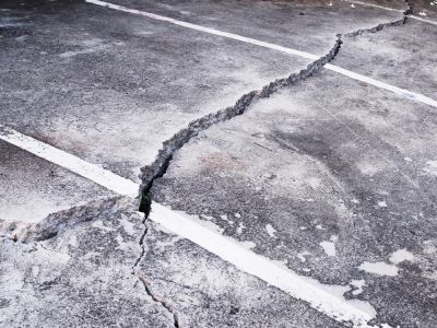 Repair Cracks in a Parking Lot!